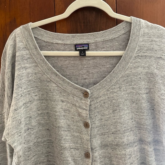 Patagonia 100% Linen Scoop Neck Cardigan Sz S - Picture 2 of 4